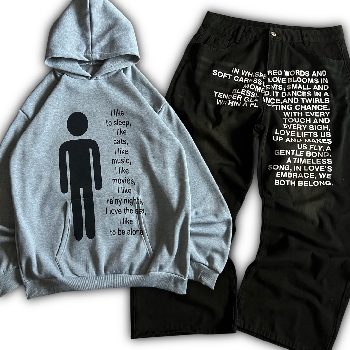 Street Fashion American - Amerykańskie dżinsy z wzorami, bluzy z