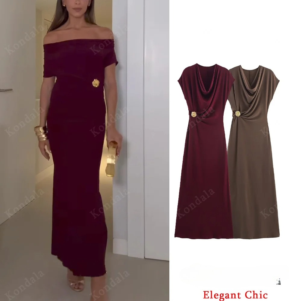 Street Fashion Fall 2025 - Elegancka, dopasowana sukienka na randkę KONDALA,