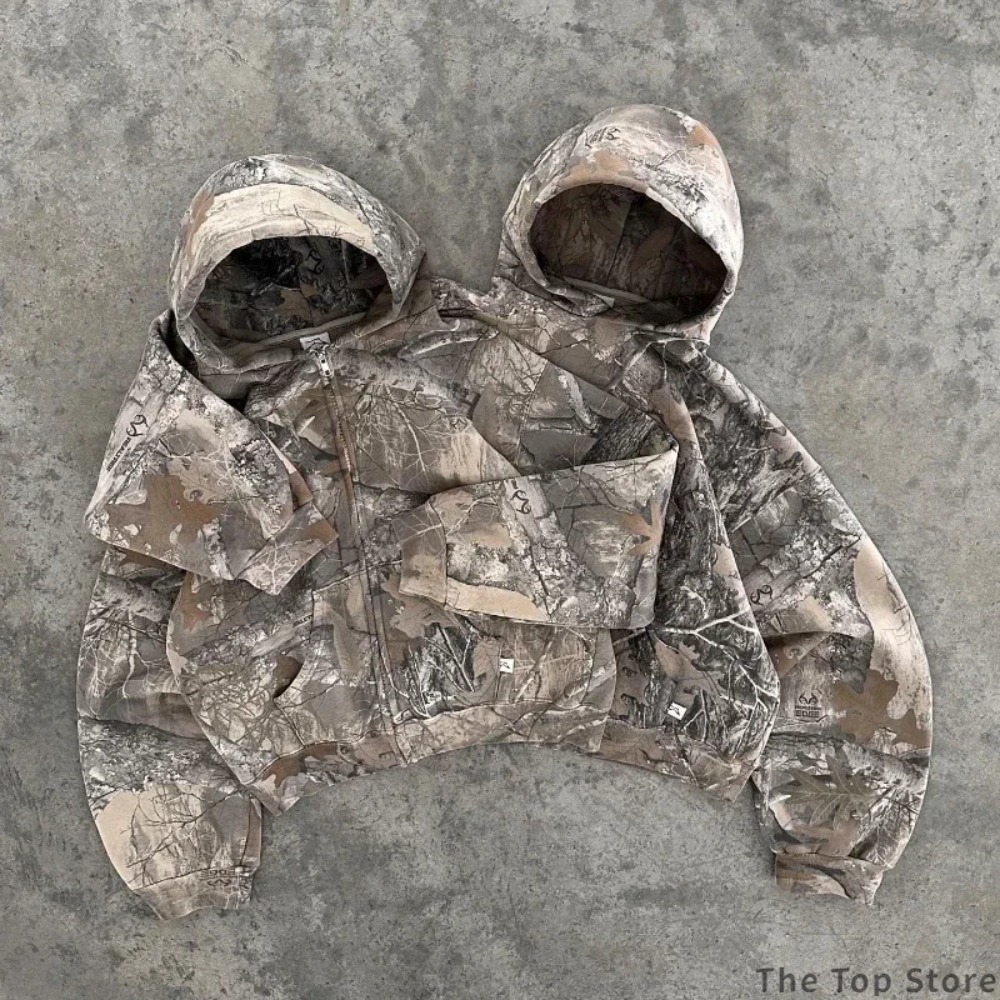 Street Fashion Goth - New Wild World Leaf Streetwear Camouflage