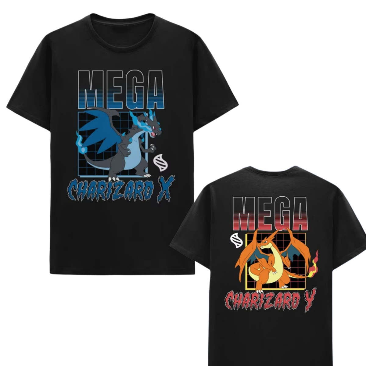 Street Fashion Anime - Anime Pokémon MEGA Charizard Bawełniana Koszulka