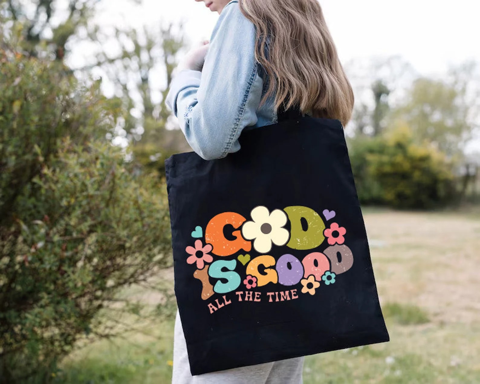 Tote Bag Canvas Print - Torba na zakupy God Is Good,