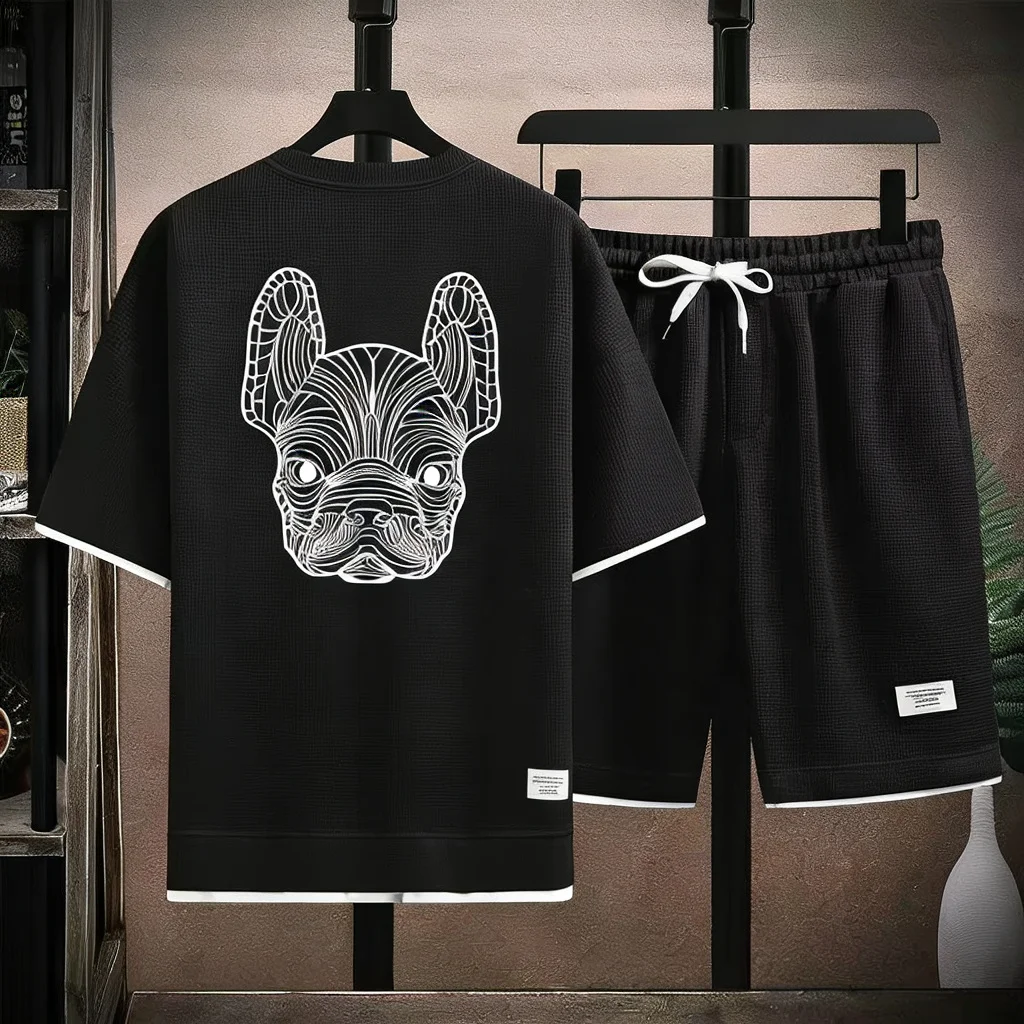 Street Fashion Style - Letni męski zestaw: szybkoschnąca koszulka z