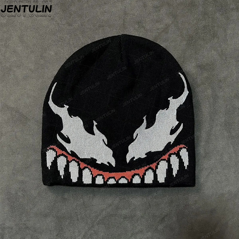 Street Fashion Goth - Modne czapki beanie w stylu Y2K,