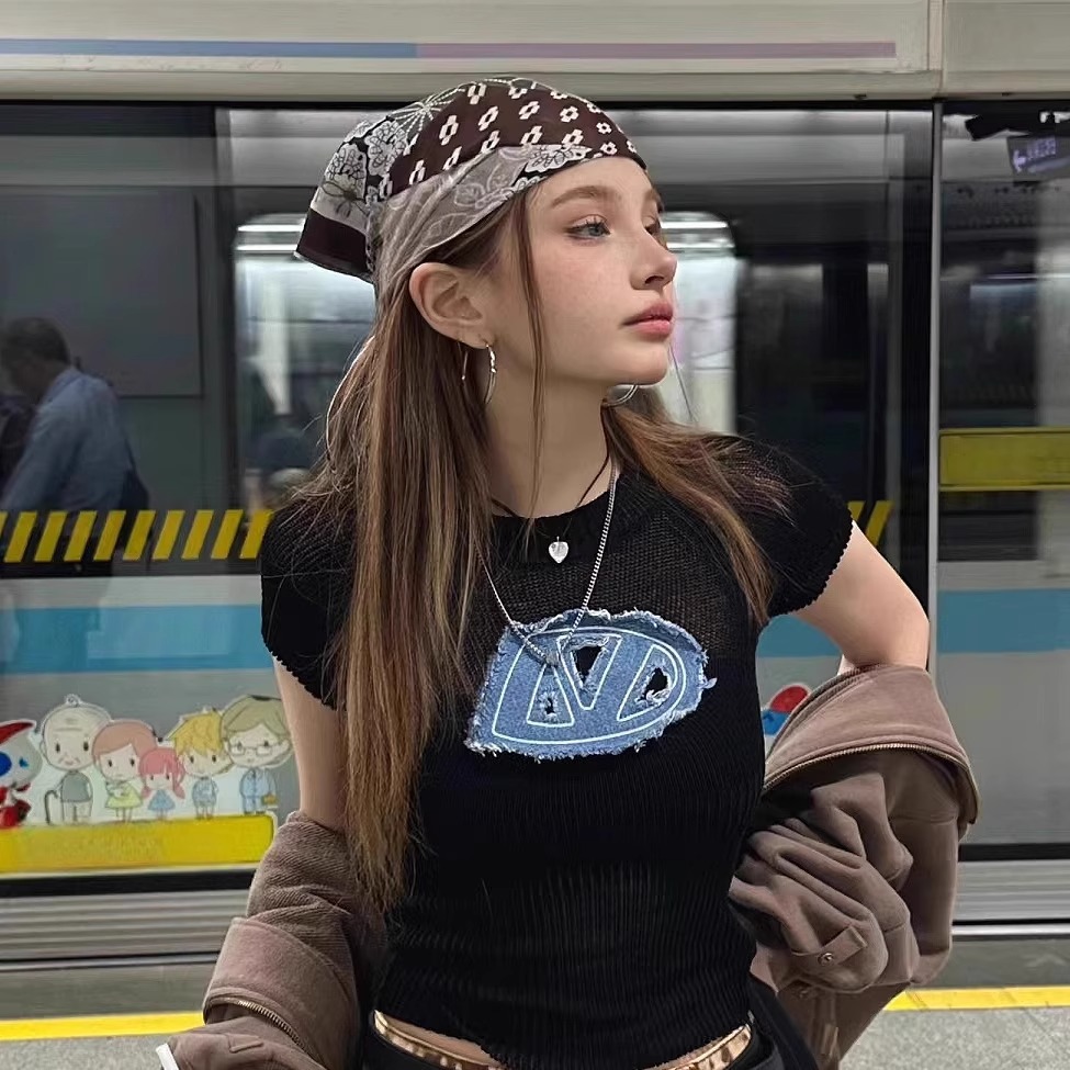 Street Fashion American - Retro Amerykańska Apaszka Opaska na Głowę