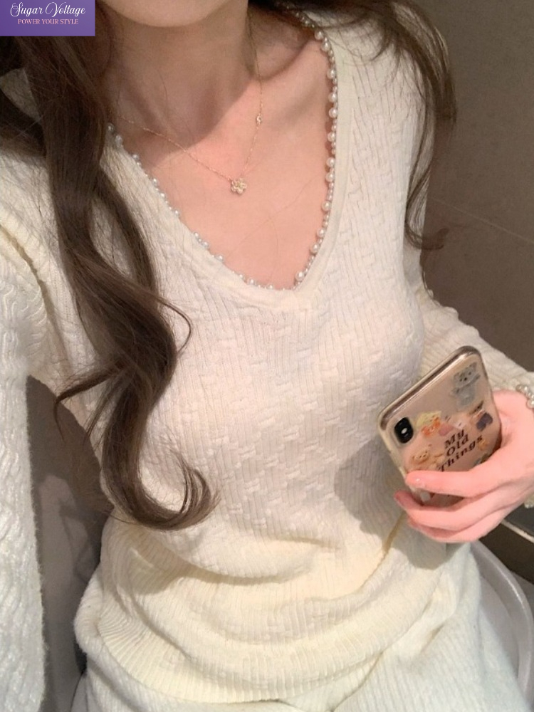 Street Fashion Outfit Girl - Amerykańskie swetry w stylu vintage hot