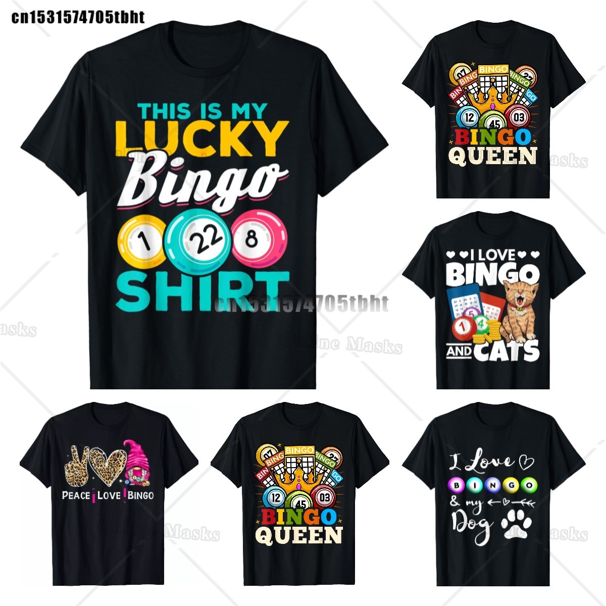 Queen Street Fashion - Szalone Bingo koszula damska zabawna szczęśliwa