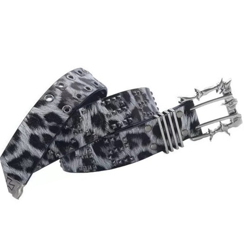 Street Fashion Reference - X5XA Cool Lampart Print Pasek z