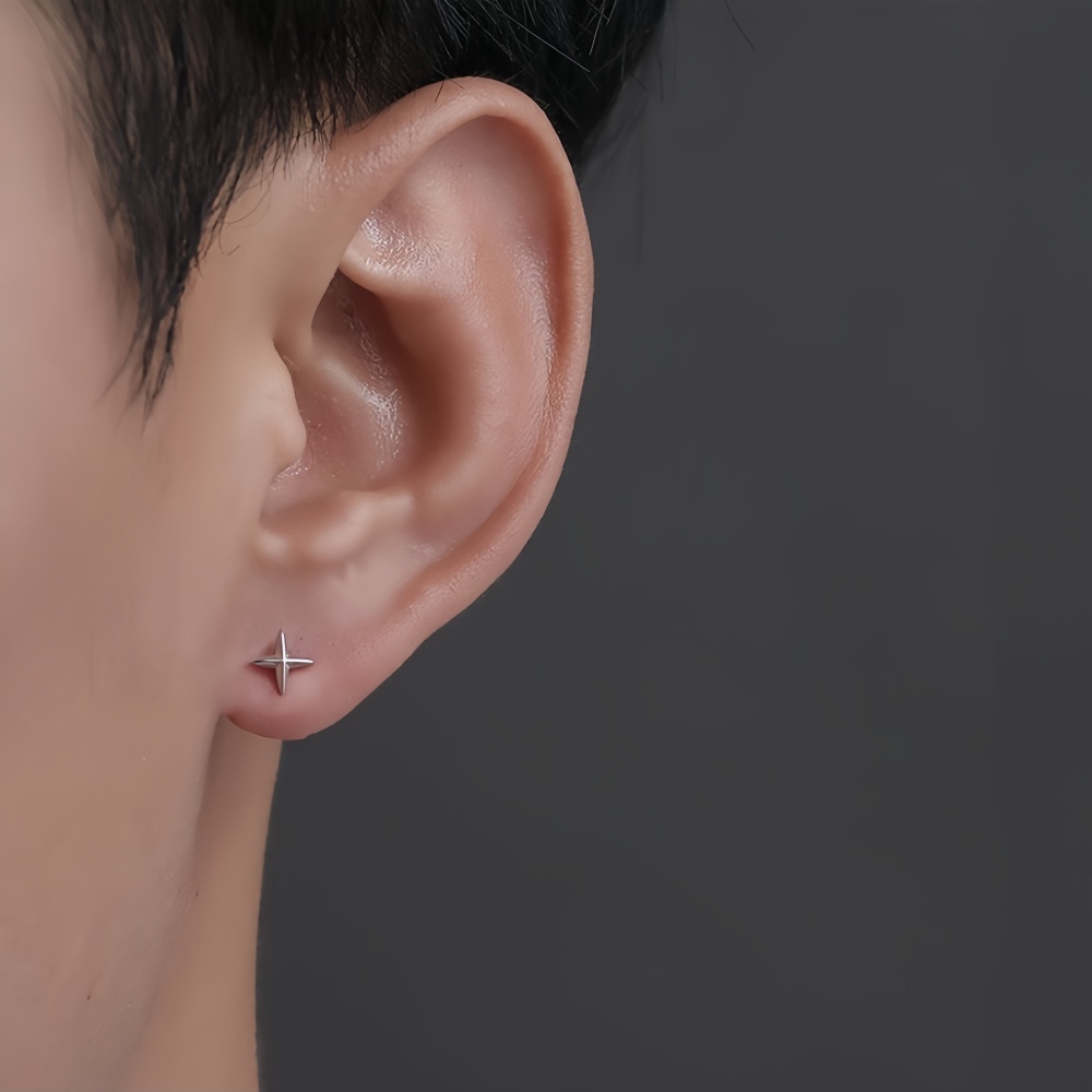Street Fashion Earrings - Proste kolczyki sztyfty z krzyżami i