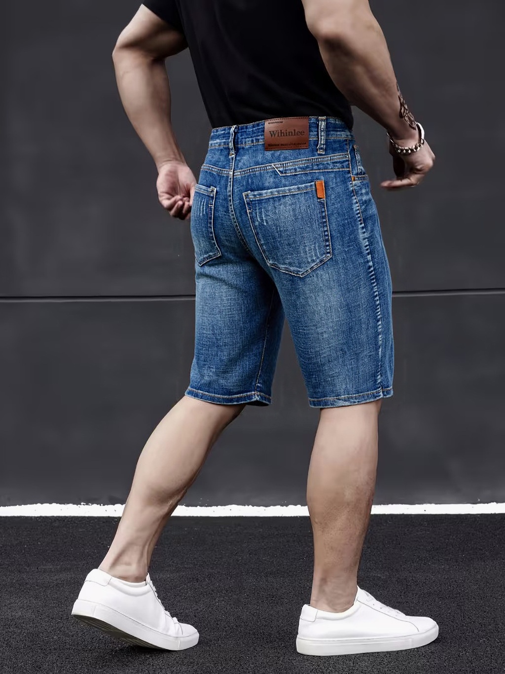 Street Fashion Jeans - Wthinlee Nowe Męskie Jeansy Biznesowe Casualowe