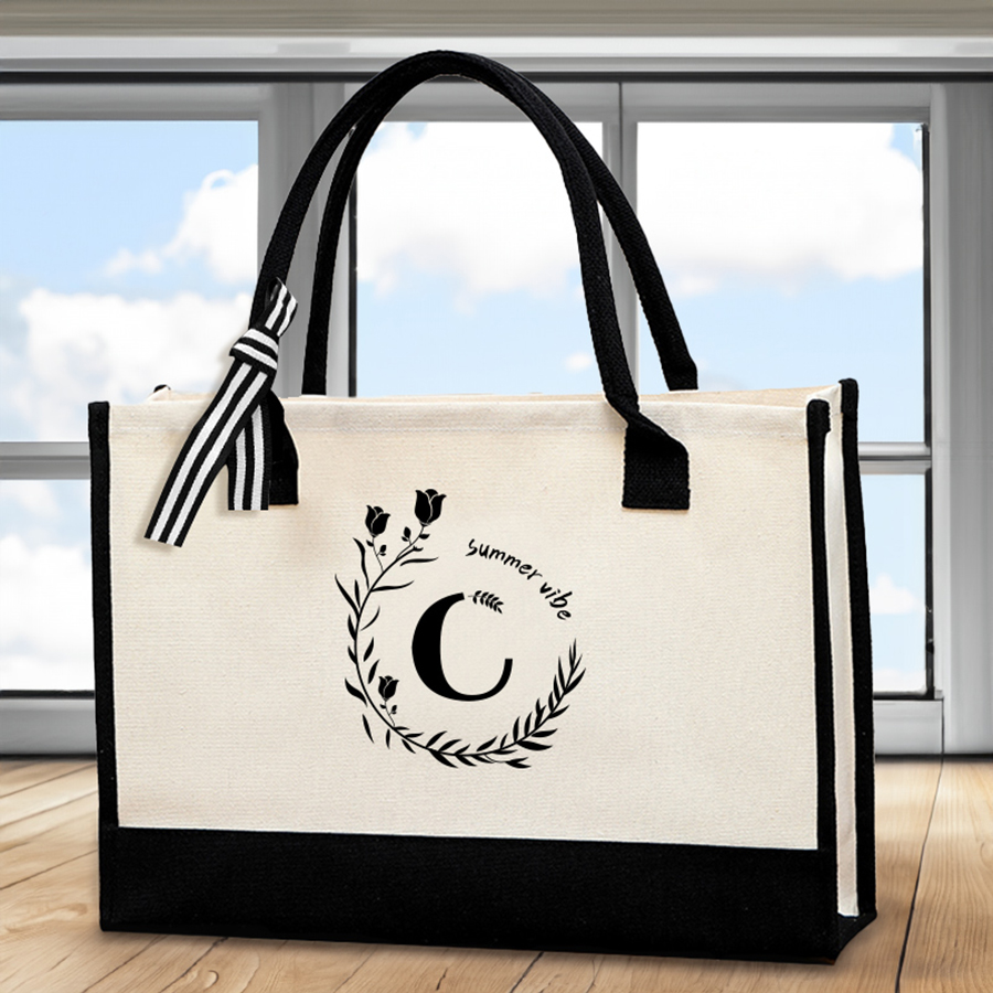 Tote Bag Canvas Print - Skórzana torba z nadrukiem, duża pojemność