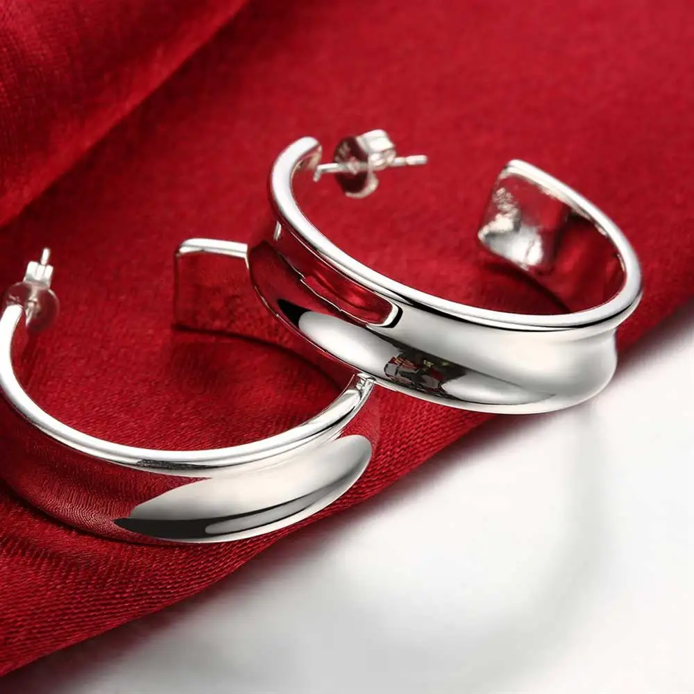 Street Fashion Earrings - 925 Sterling Silver Beautiful Street kolczyki