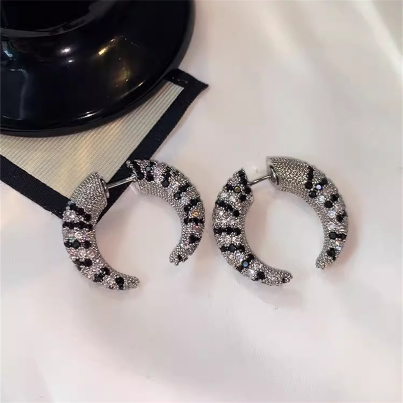 Street Fashion Earrings - Vintage przednie tylne kolczyki z cyrkoniami