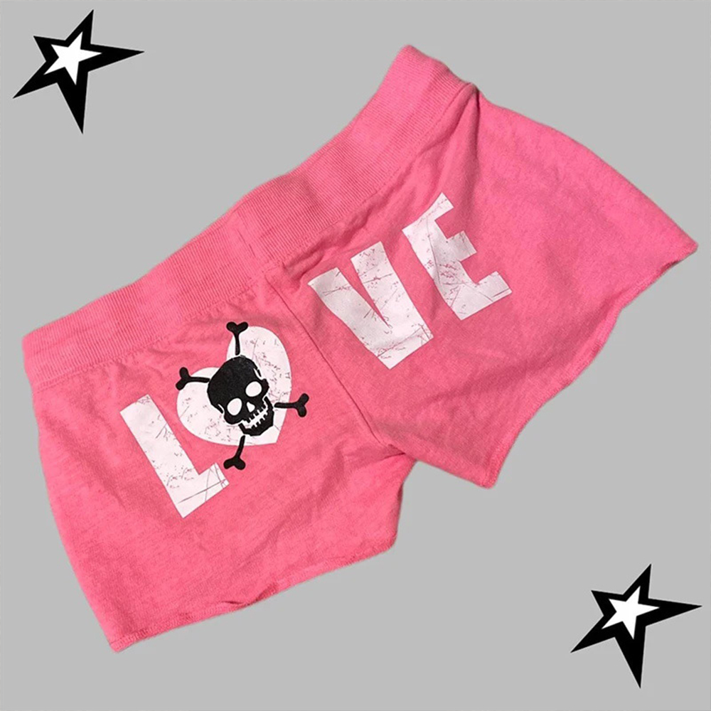 Street Fashion American - Letnie retro punkowe szorty, casualowe, modne,