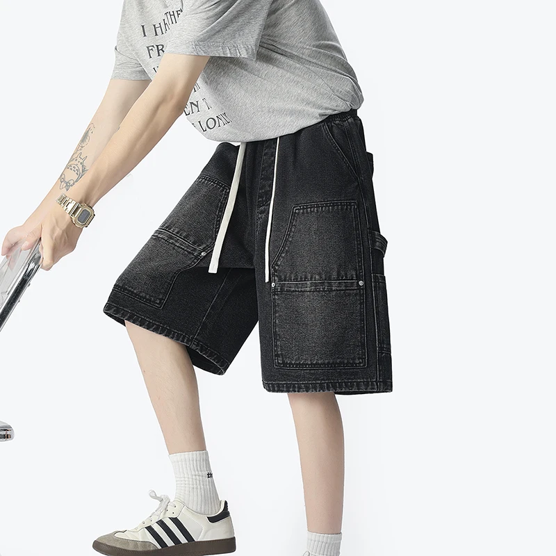 Street Fashion American - Amerykańskie modne szorty jeansowe w stylu