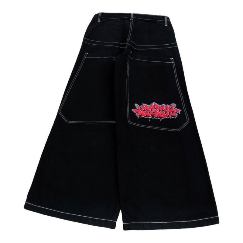 Street Fashion American - Amerykańskie modne hip-hopowe luźne jeansy damskie