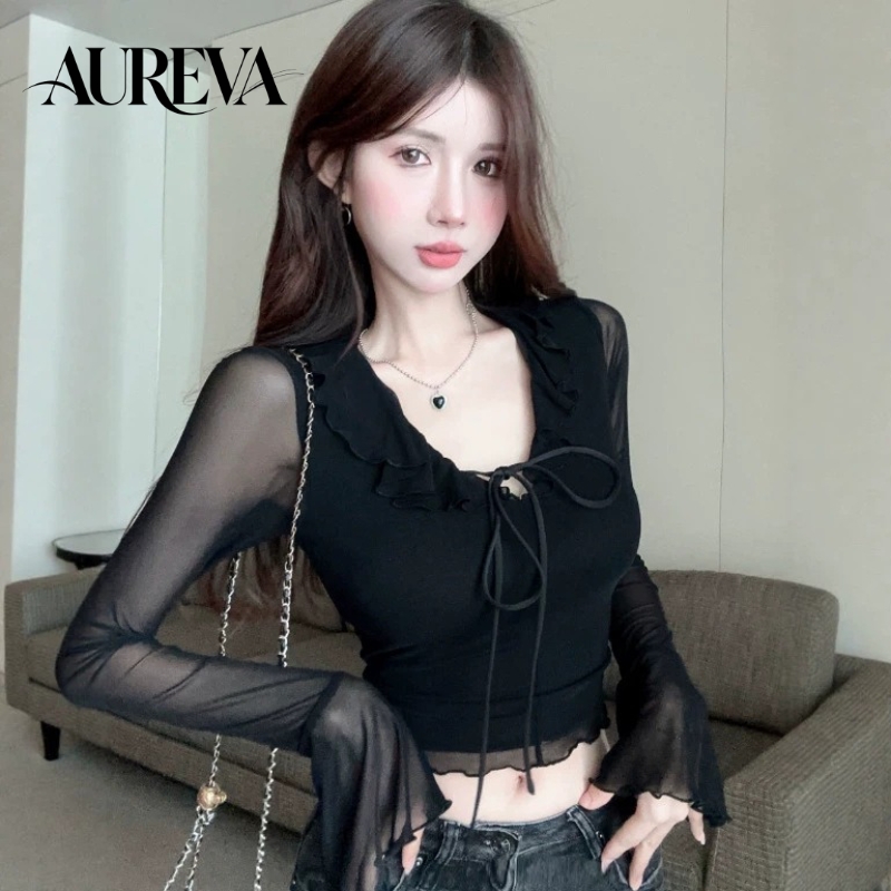 Mesh Top Layering - 2026 Jesień Zima Pure Desire Hot