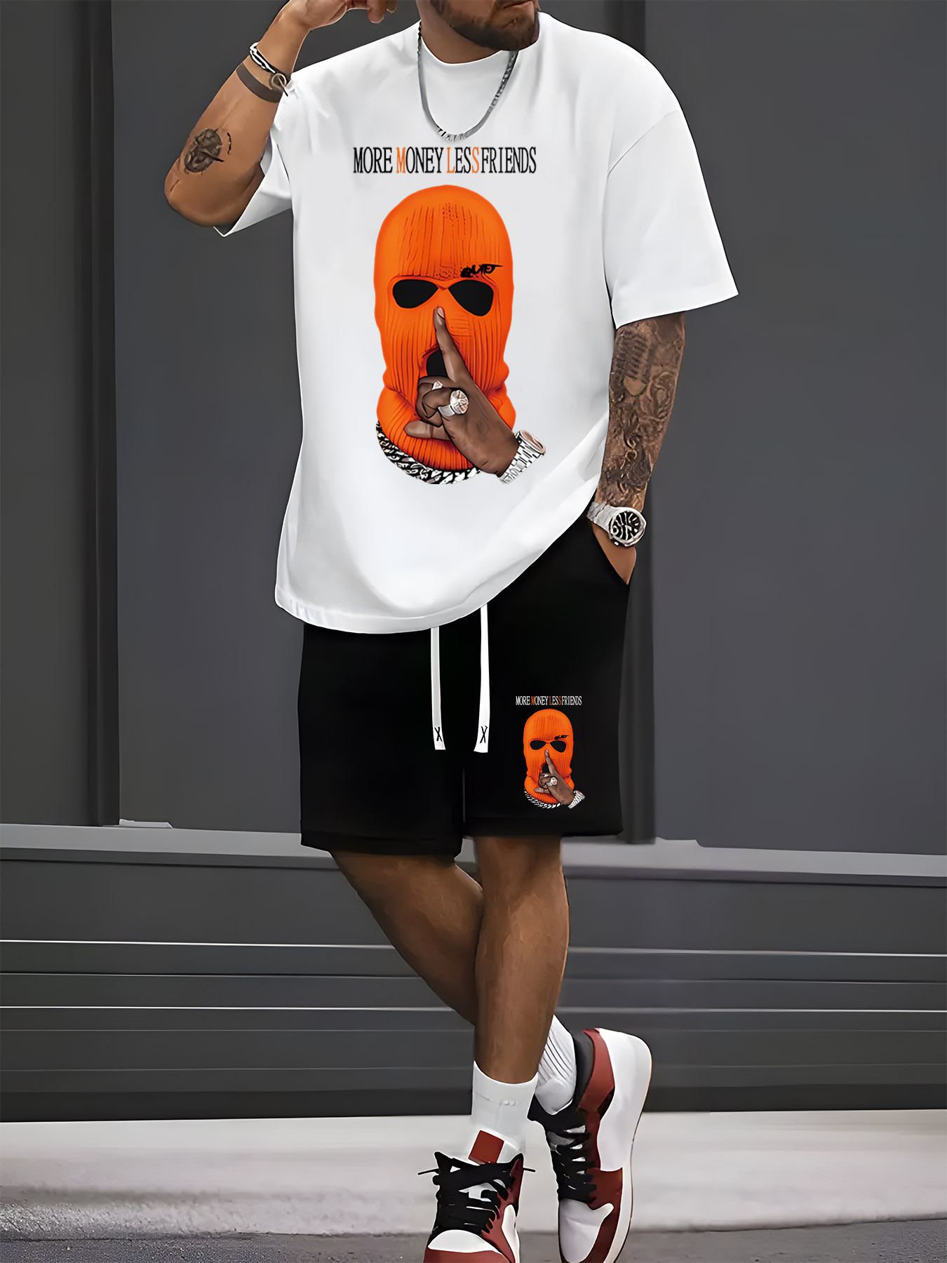 Street Fashion For 2026 - Letni zestaw męski 2026: koszulka z