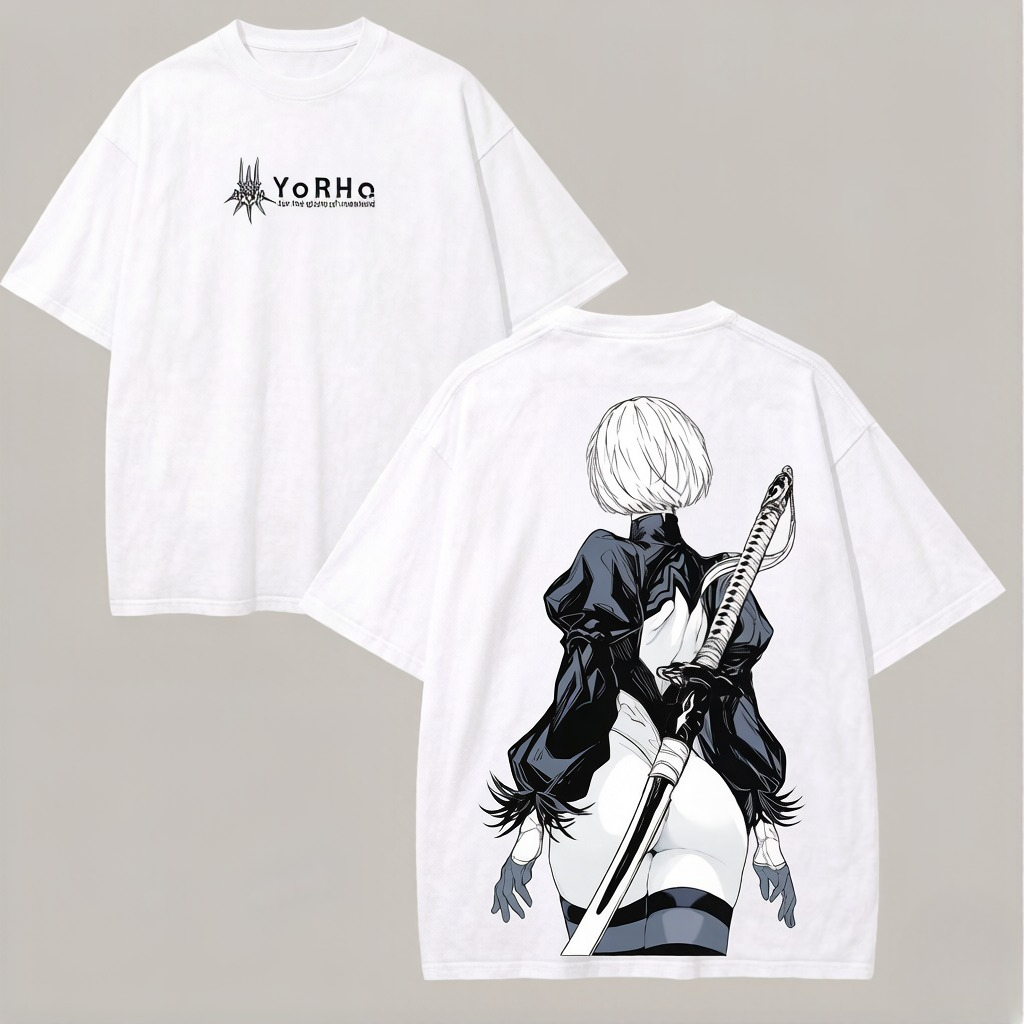 Koszulka oversize Anime NieR A – Street Fashion Logo recenzja i cena