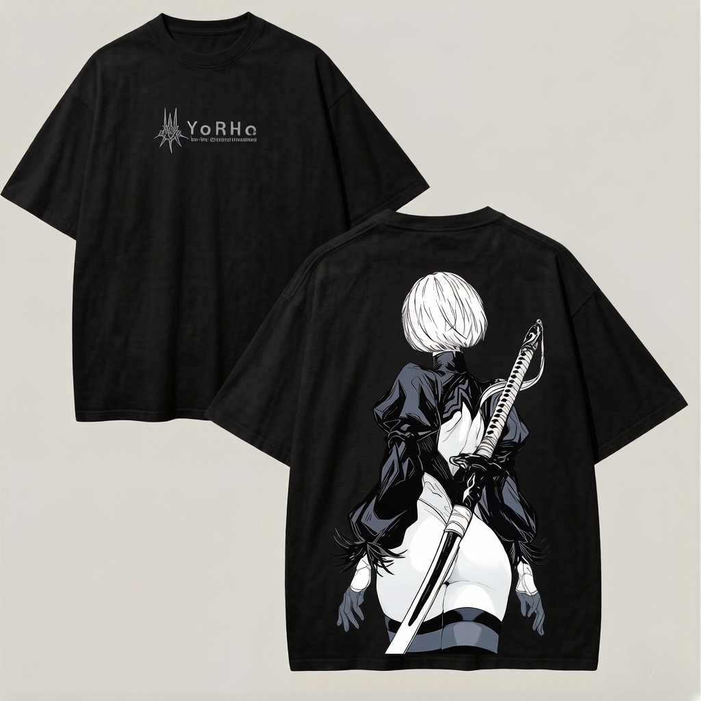 Koszulka oversize Anime NieR A – Street Fashion Logo recenzja i cena