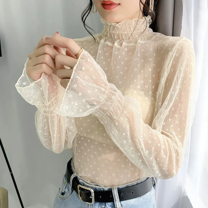 Modna bluzka z siateczki z wys – Mesh Top Layering recenzja i cena
