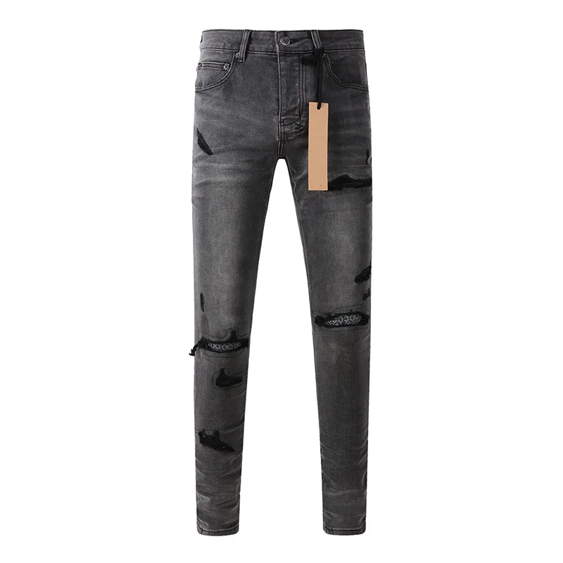 Męskie spodnie jeansowe skinny – Distressed Jean Rip recenzja i cena