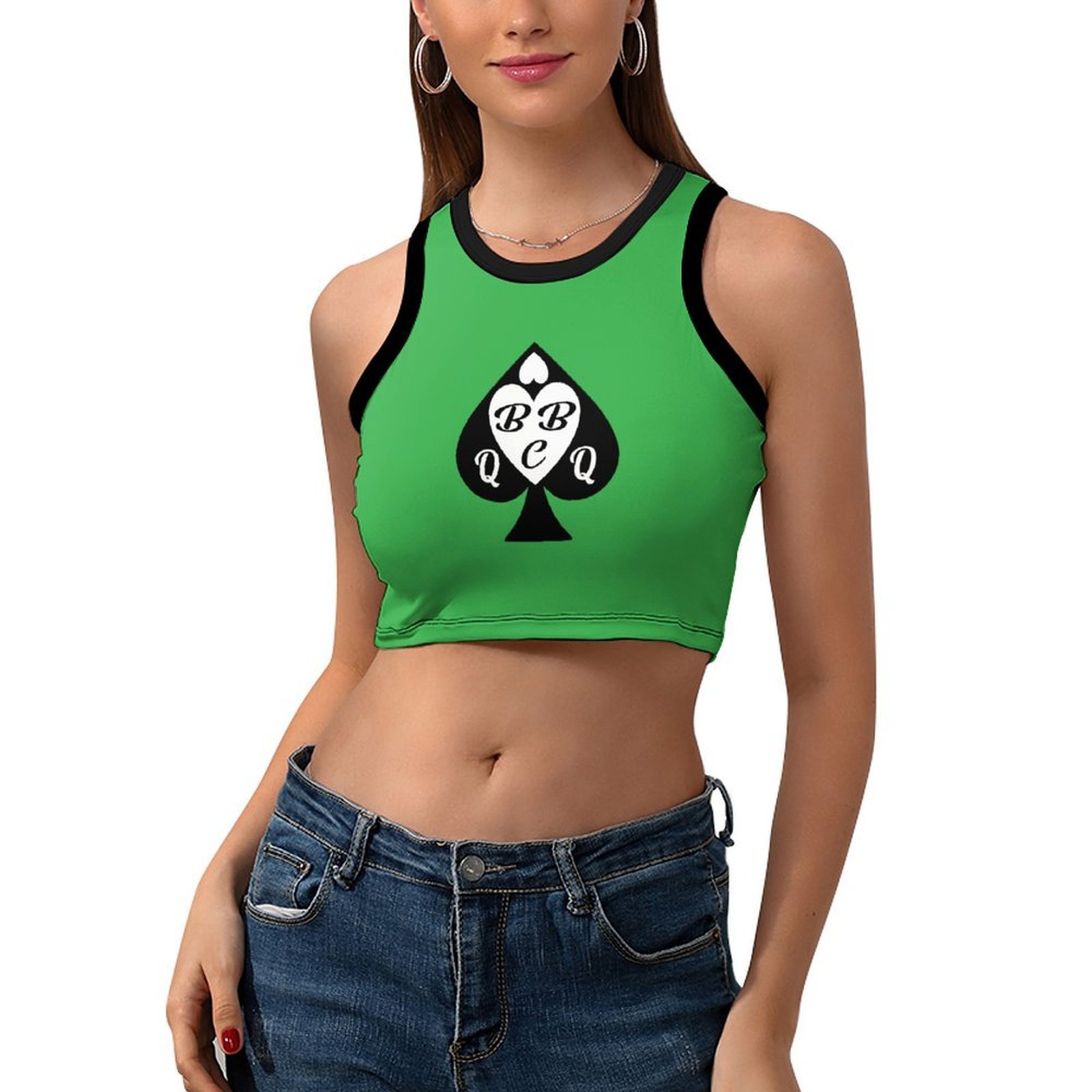 Modny retro crop top damski z  – Queen Street Fashion recenzja i cena