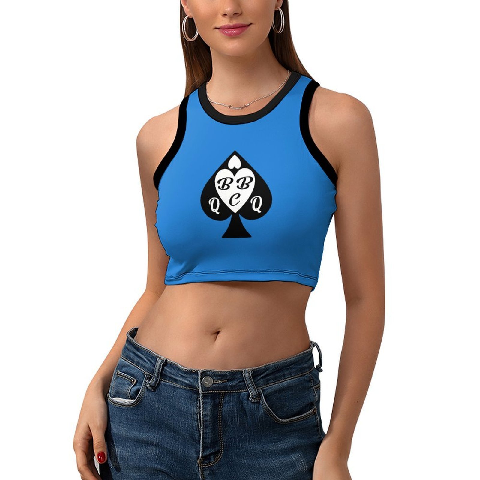 Modny retro crop top damski z  – Queen Street Fashion recenzja i cena