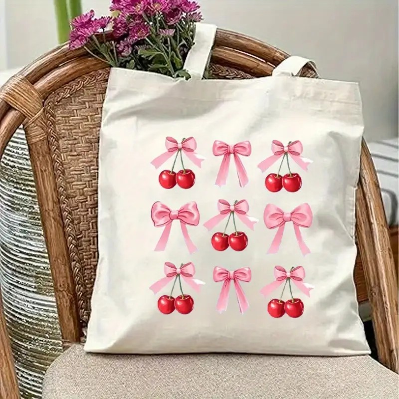 Torba płócienna z motywem wiśn – Tote Bag Canvas Print recenzja i cena
