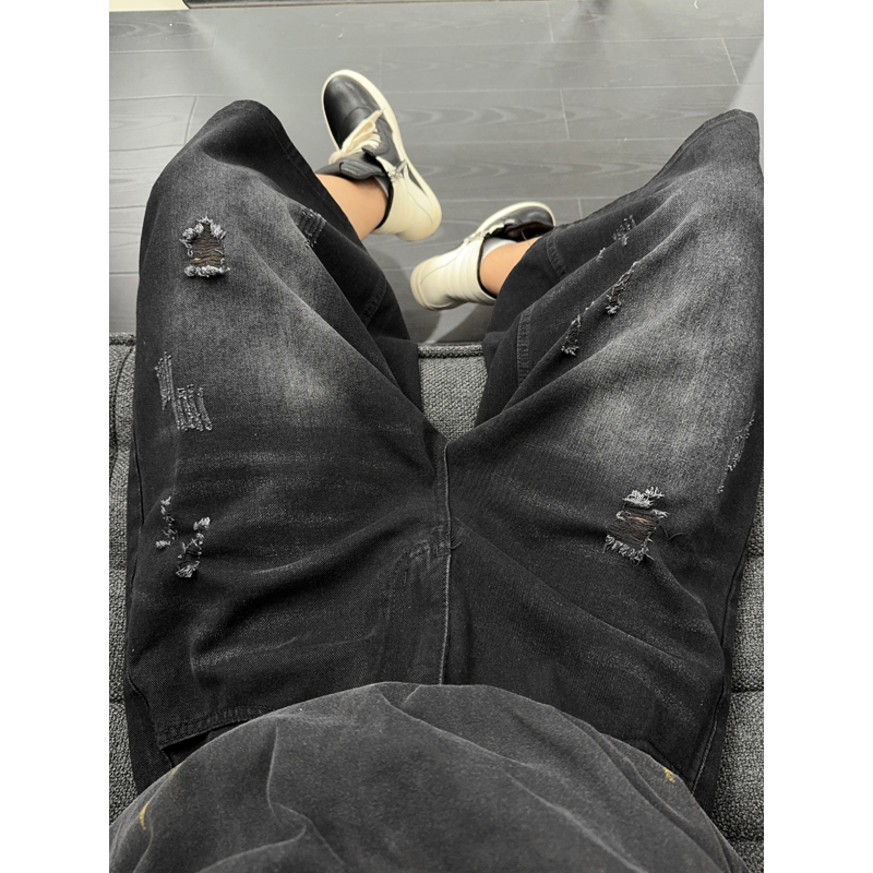 Unisexowe amerykańskie luźne p – Distressed Jean Rip recenzja i cena