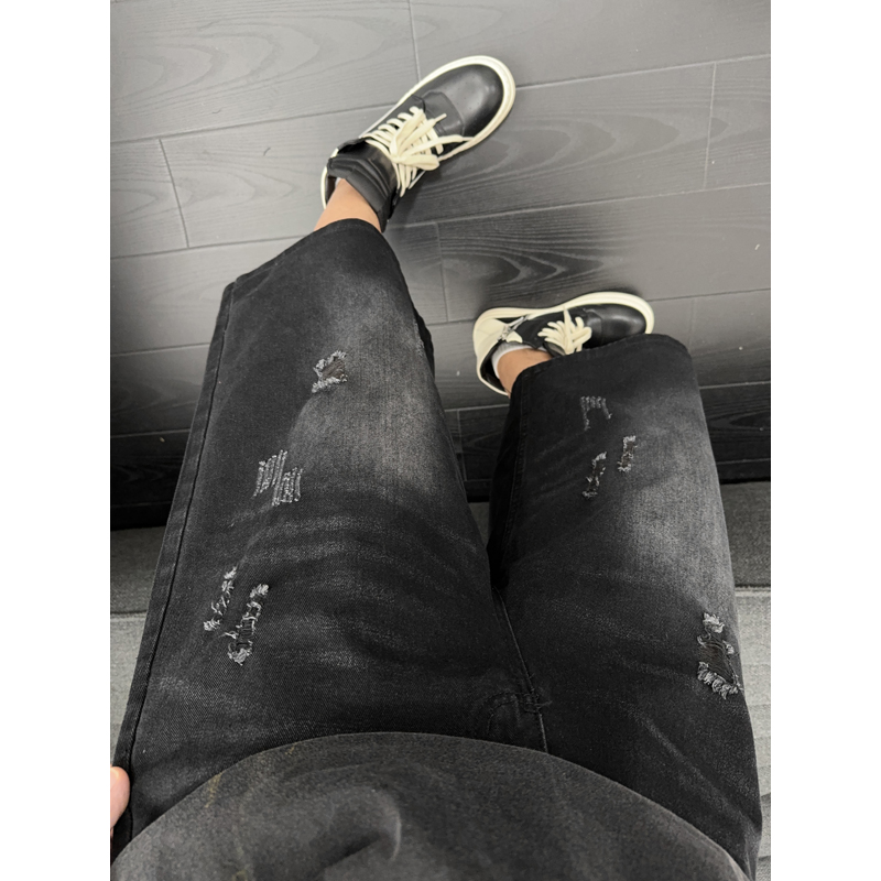 Unisexowe amerykańskie luźne p – Distressed Jean Rip recenzja i cena