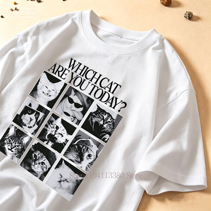 Zabawne koszulki z nadrukiem k – Fashion Street Cat recenzja i cena