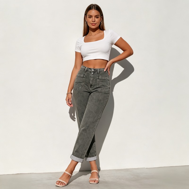 Damskie jeansy plus size w sty – Street Fashion American recenzja i cena