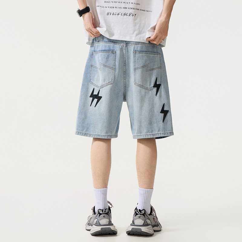 Letnie modne męskie szorty dżi – Street Fashion American recenzja i cena