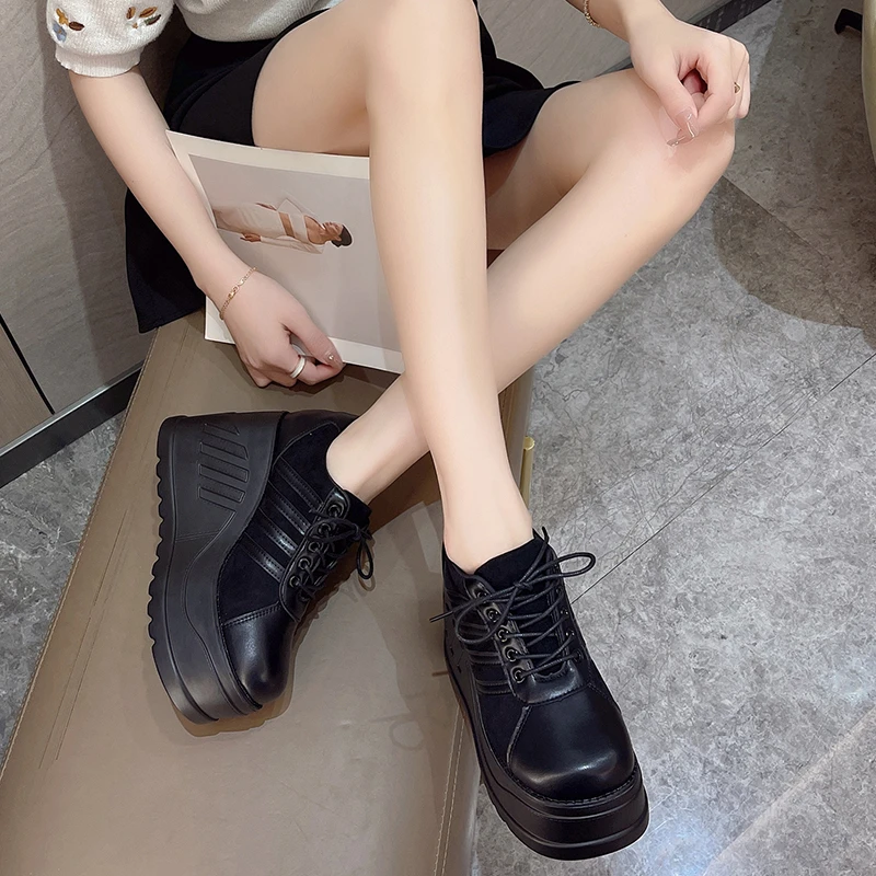 Duże Rozmiary 35-43 Czarne Dam – Street Fashion Goth recenzja i cena