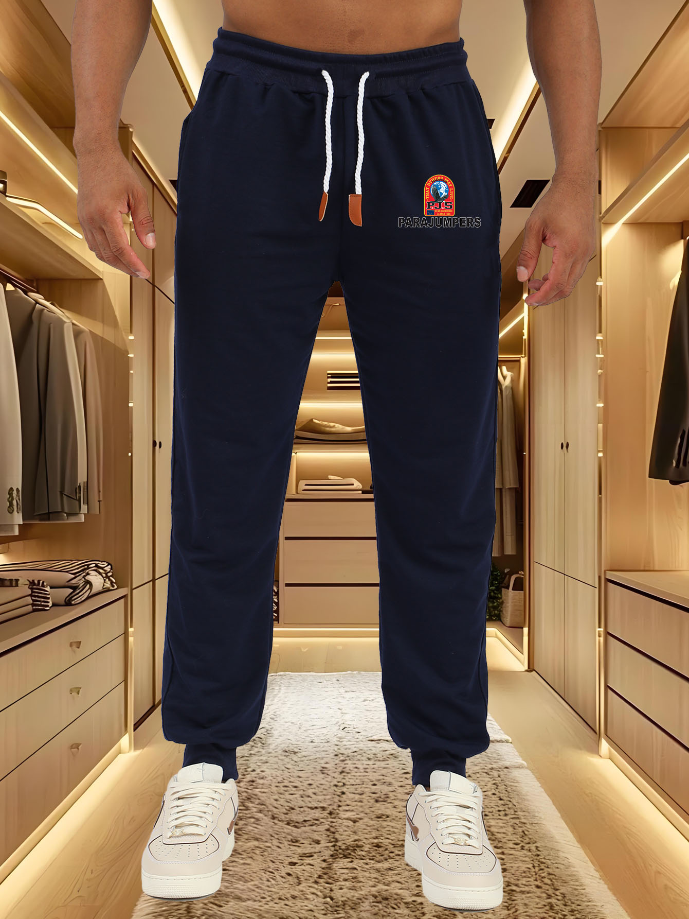 Męskie spodnie typu jogger Par – Street Fashion Logo recenzja i cena