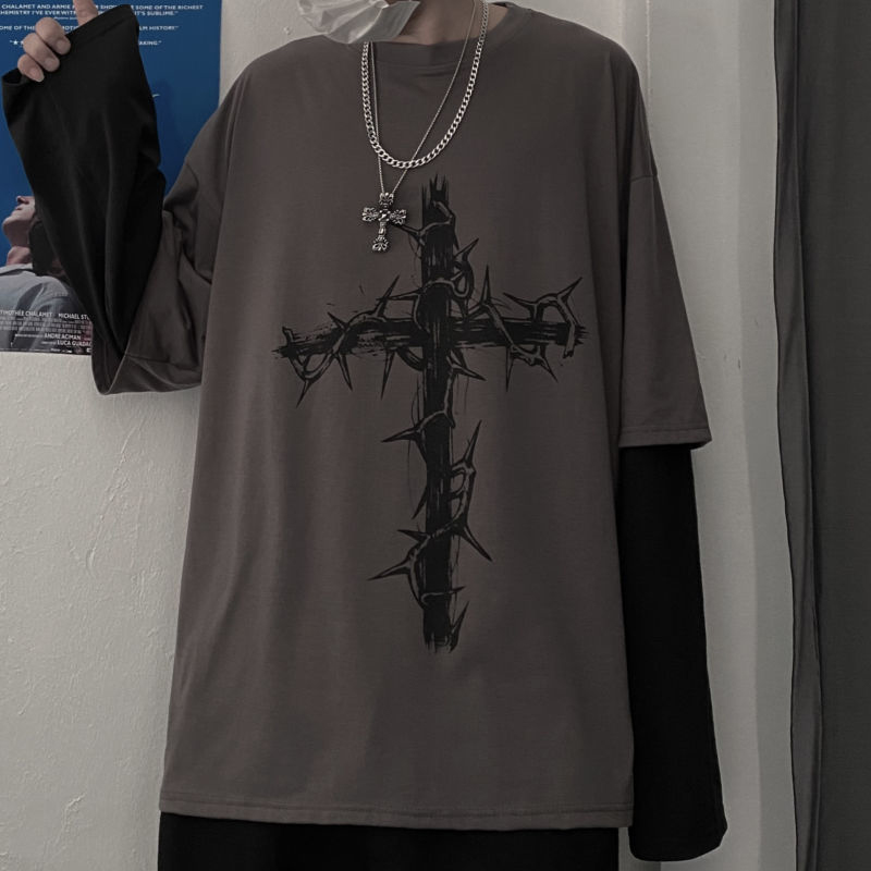Grunge Odzież Damska Koszulka  – Street Fashion Goth recenzja i cena