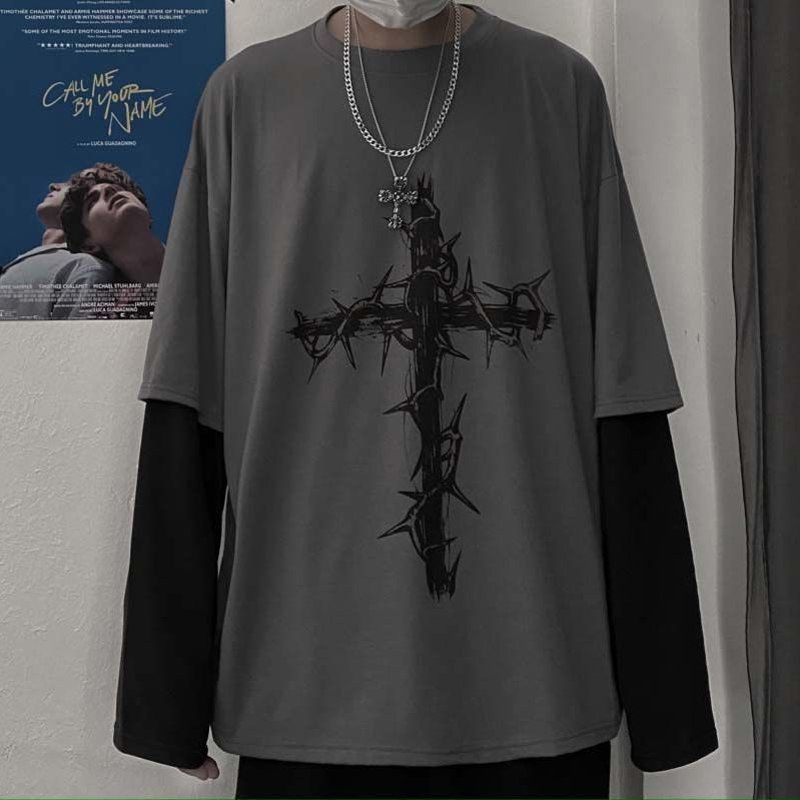 Grunge Odzież Damska Koszulka  – Street Fashion Goth recenzja i cena