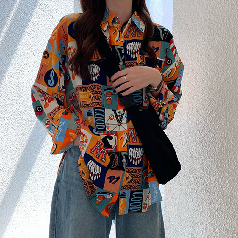 Koszule damskie z nadrukiem, n – Korean Street Fashion Female recenzja i cena
