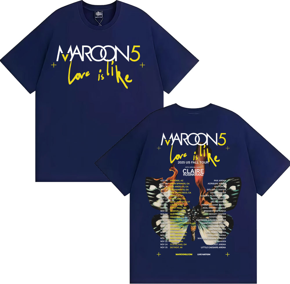 Koszulka zespołu Maroon 5 Love – Street Fashion Fall 2025 recenzja i cena