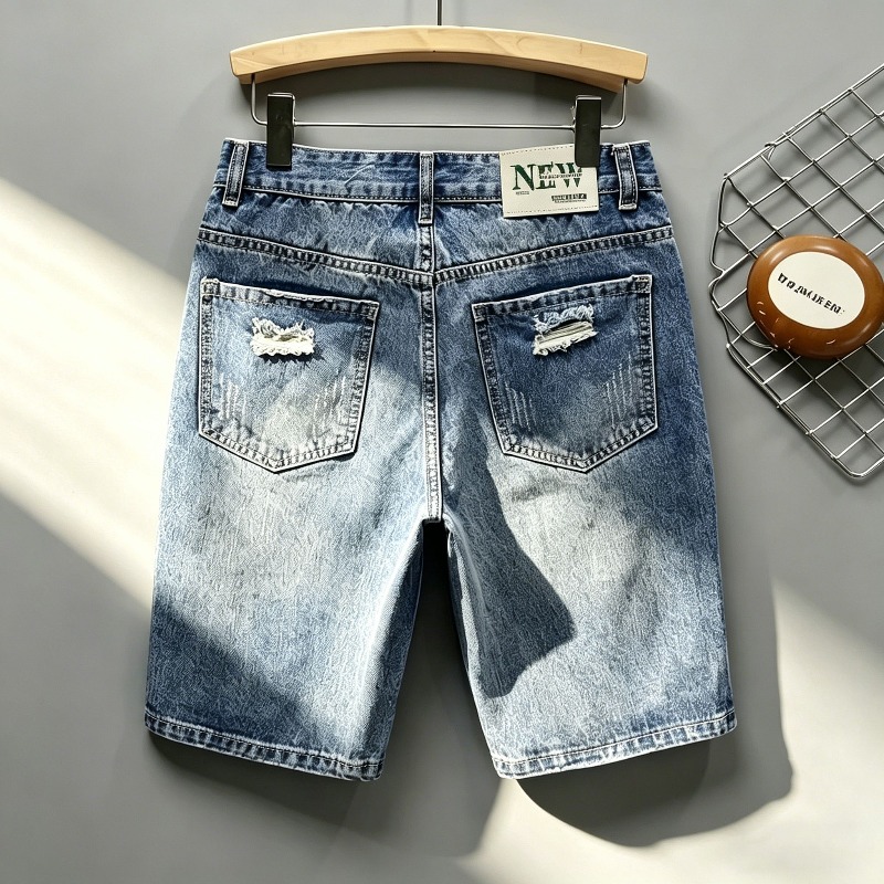 Męskie szorty jeansowe w stylu – Distressed Jean Rip recenzja i cena