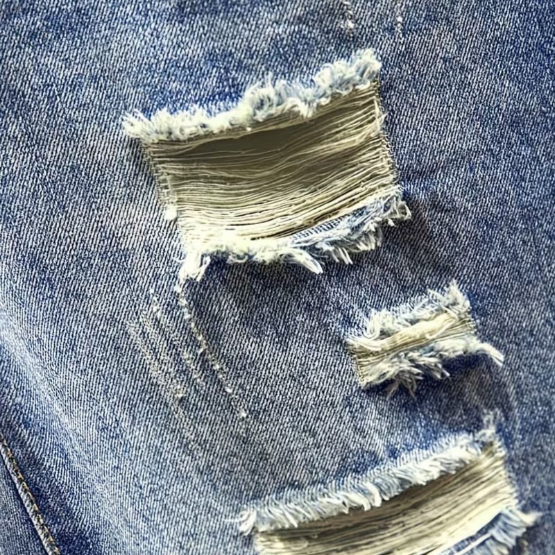 Męskie szorty jeansowe w stylu – Distressed Jean Rip recenzja i cena