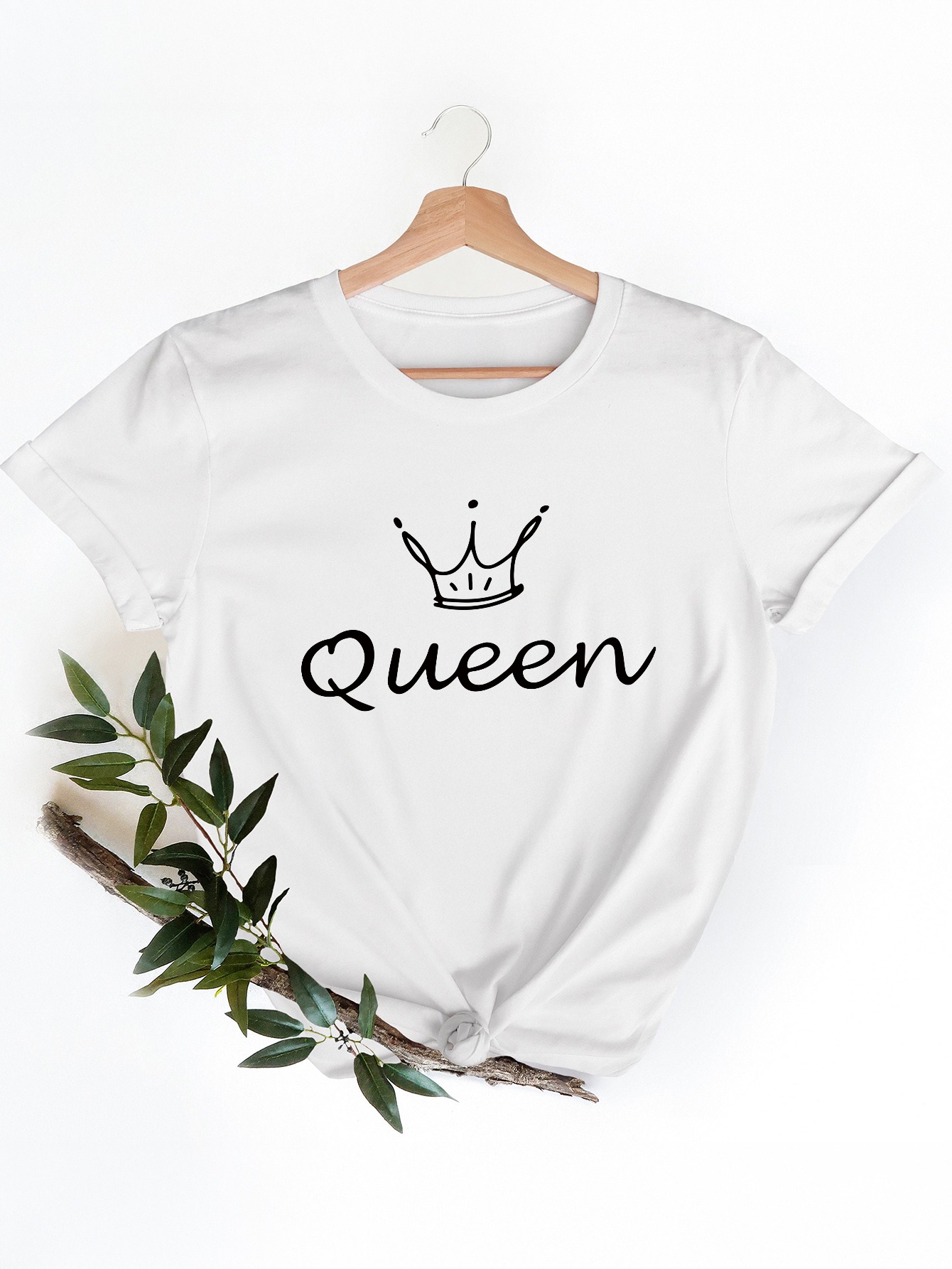 Damska biała koszulka z nadruk – Queen Street Fashion recenzja i cena