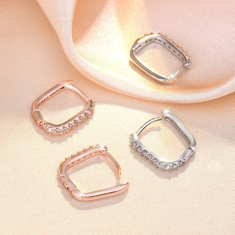 Wysokiej jakości 925 Sterling  – Street Fashion Earrings recenzja i cena