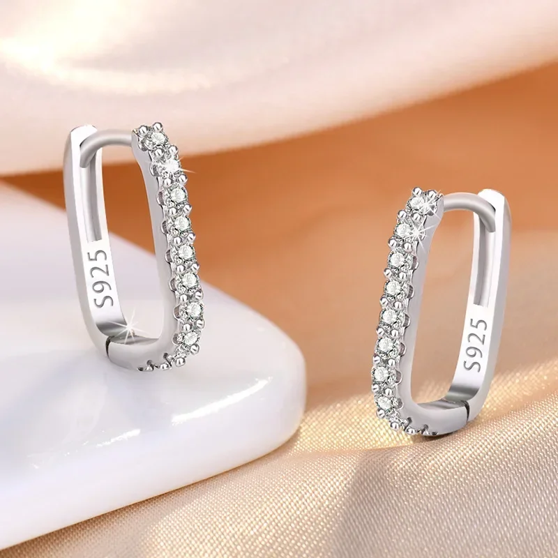 Wysokiej jakości 925 Sterling  – Street Fashion Earrings recenzja i cena