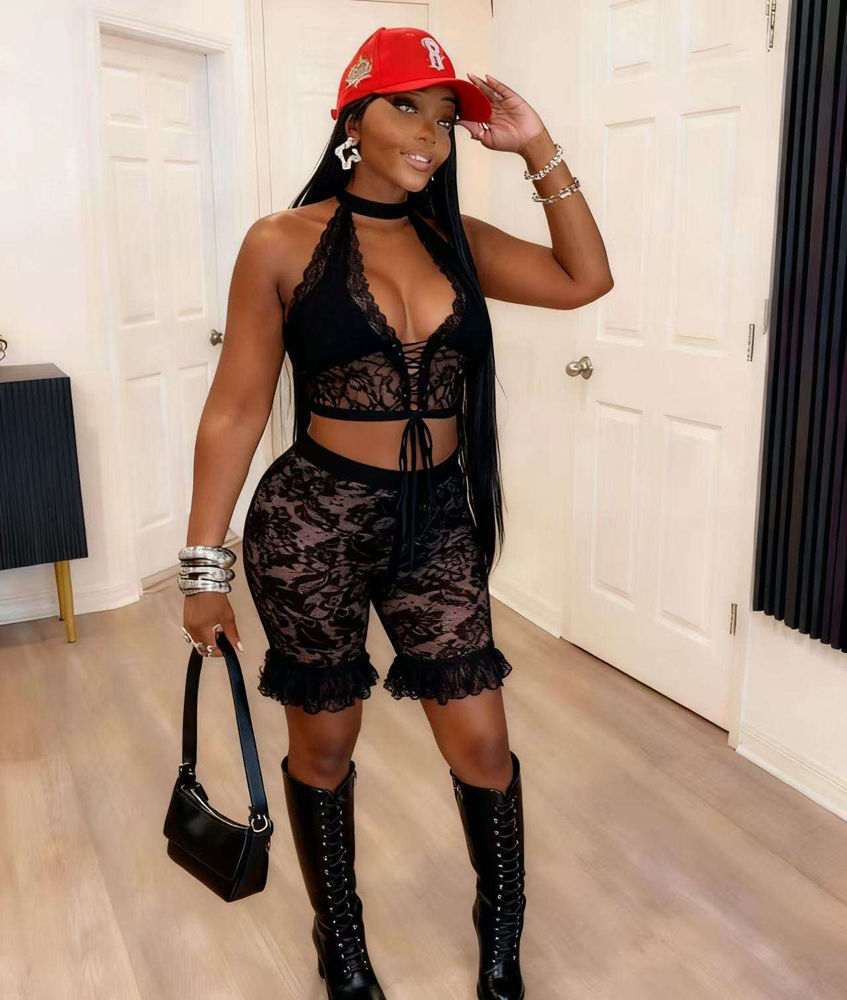 Modny damski seksowny komplet: – Mesh Top Layering recenzja i cena