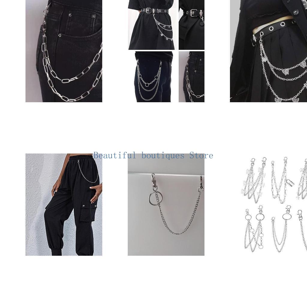 U4LF 6 szt. Spodnie punkowe w  – Street Fashion Reference recenzja i cena