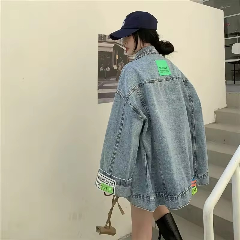 2025 Nowa moda Kurtka dżinsowa – Korean Street Fashion Female recenzja i cena