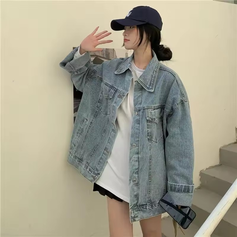 2025 Nowa moda Kurtka dżinsowa – Korean Street Fashion Female recenzja i cena