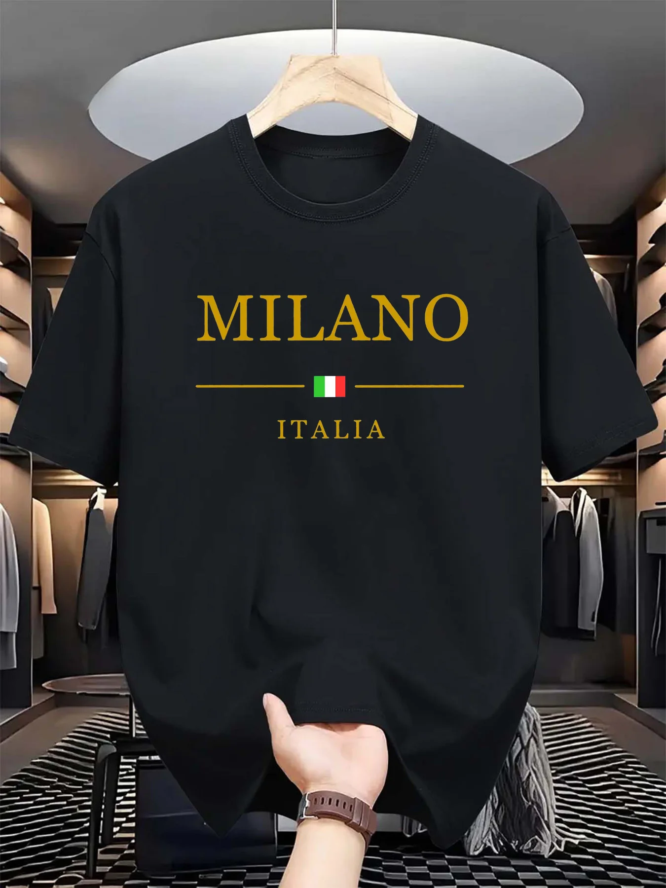 Męska koszulka letnia z nadruk – Street Fashion Of Milan recenzja i cena