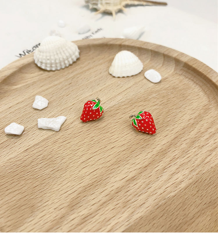 Akrylowe kolczyki z truskawkam – Street Fashion Earrings recenzja i cena